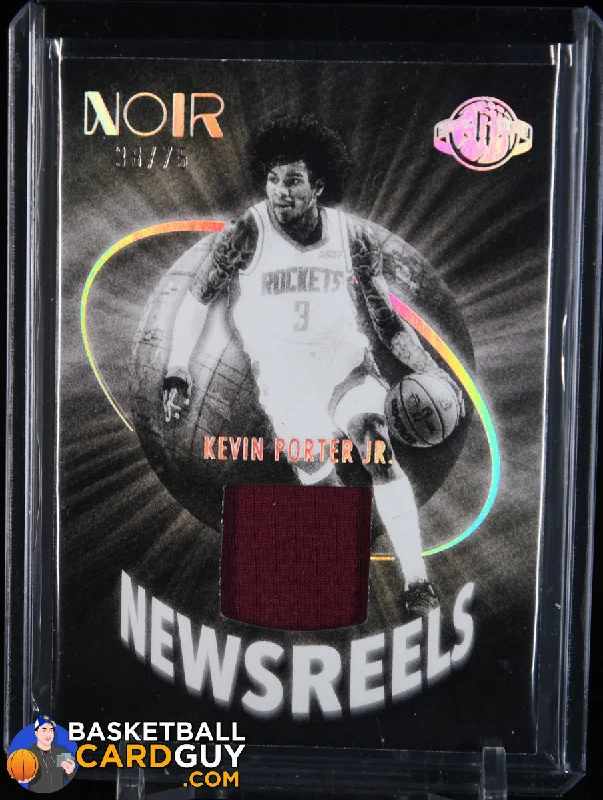 Kevin Porter Jr. 2021-22 Panini Noir Newsreels Jerseys #19 #/75