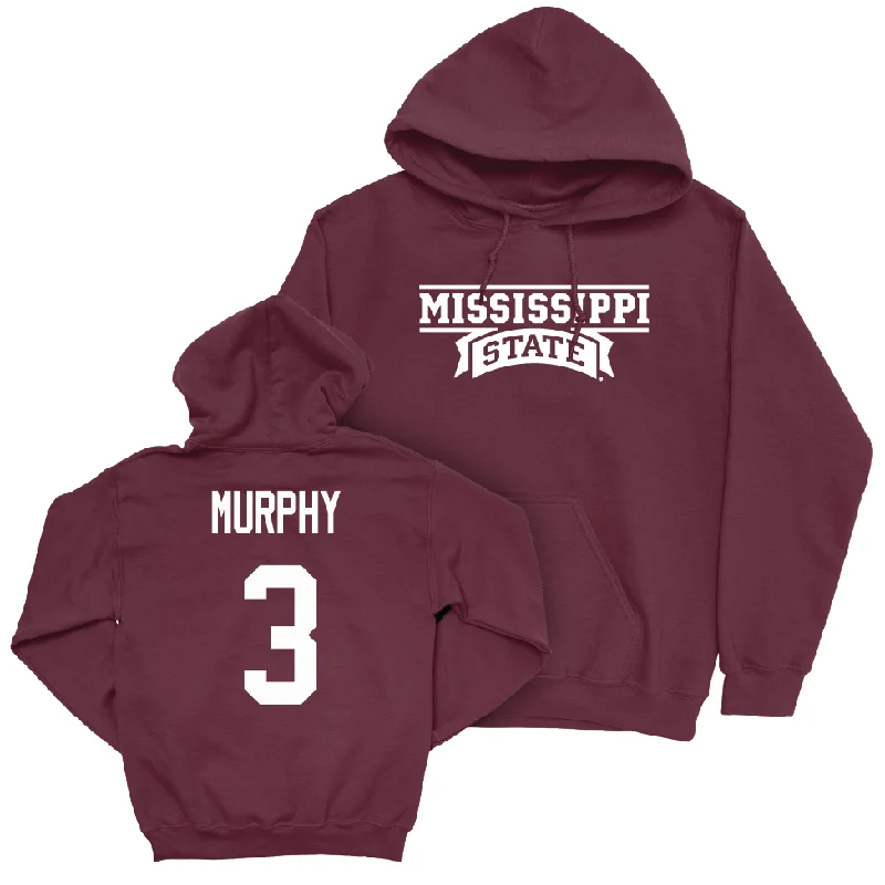 Maroon Men's Basketball Team Hoodie  - KeShawn Murphy