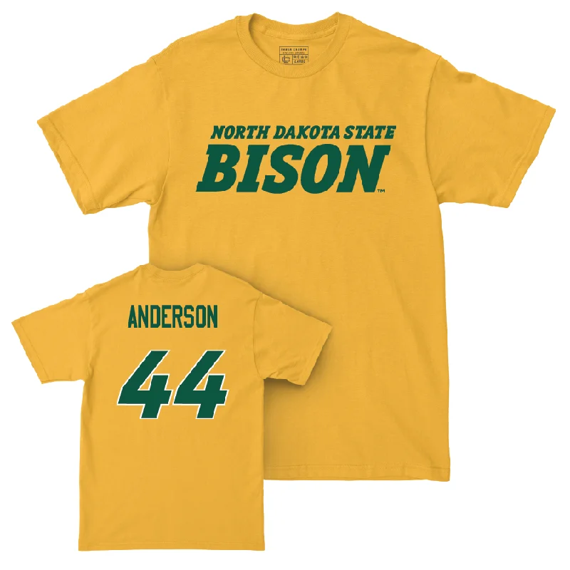 Gold Men's Basketball Bison Tee - Treyson Anderson