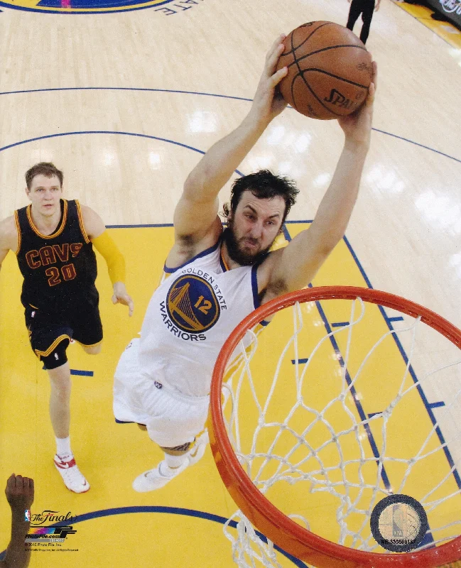 Andrew Bogut Golden State Warriors 8x10 Photo (Vertical, White Jersey, Dunking)