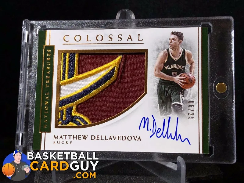 Matthew Dellavedova 2016-17 Panini National Treasures Colossal Jersey Autographs /25