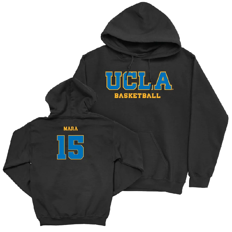 UCLA Men's Basketball Black Wordmark Hoodie  - Aday Mara