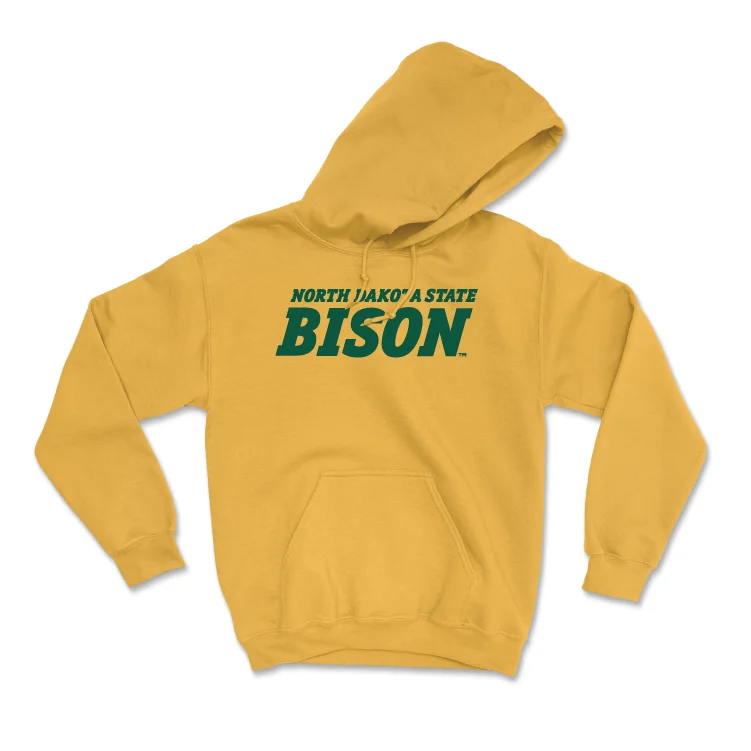 Gold Men's Basketball Bison Hoodie - Noah Feddersen