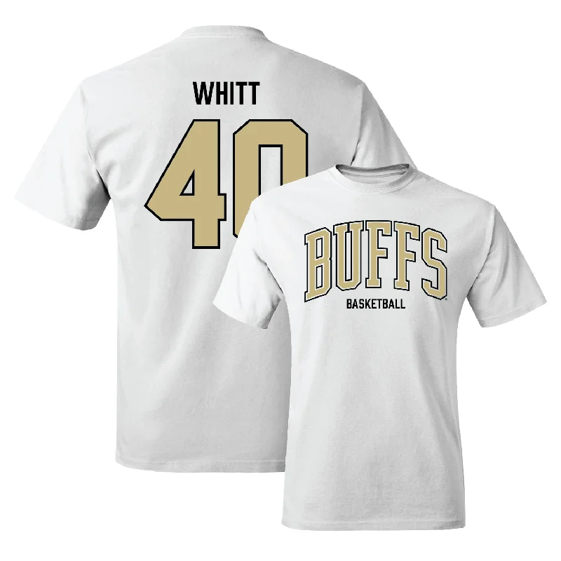 Men's Basketball White Arch Tee - Grady Whitt