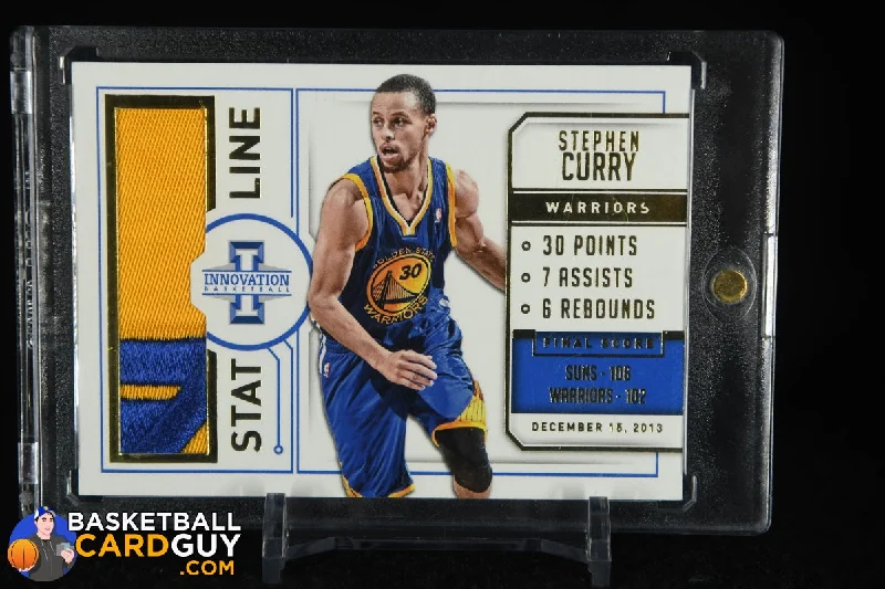 Stephen Curry 2013-14 Innovation Stat Line Jerseys Prime #7 #/25