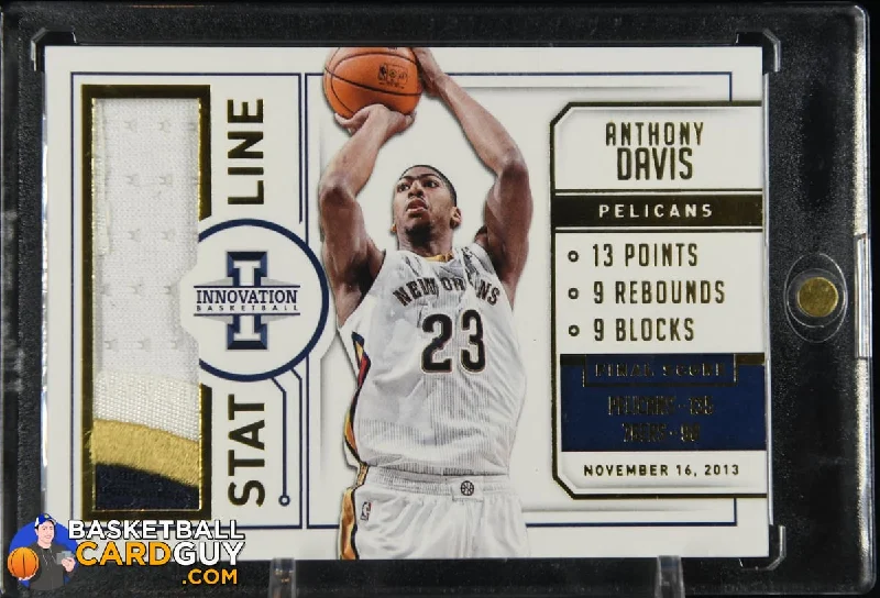 2013-14 Innovation Stat Line Jerseys Prime #25 Anthony Davis #/25