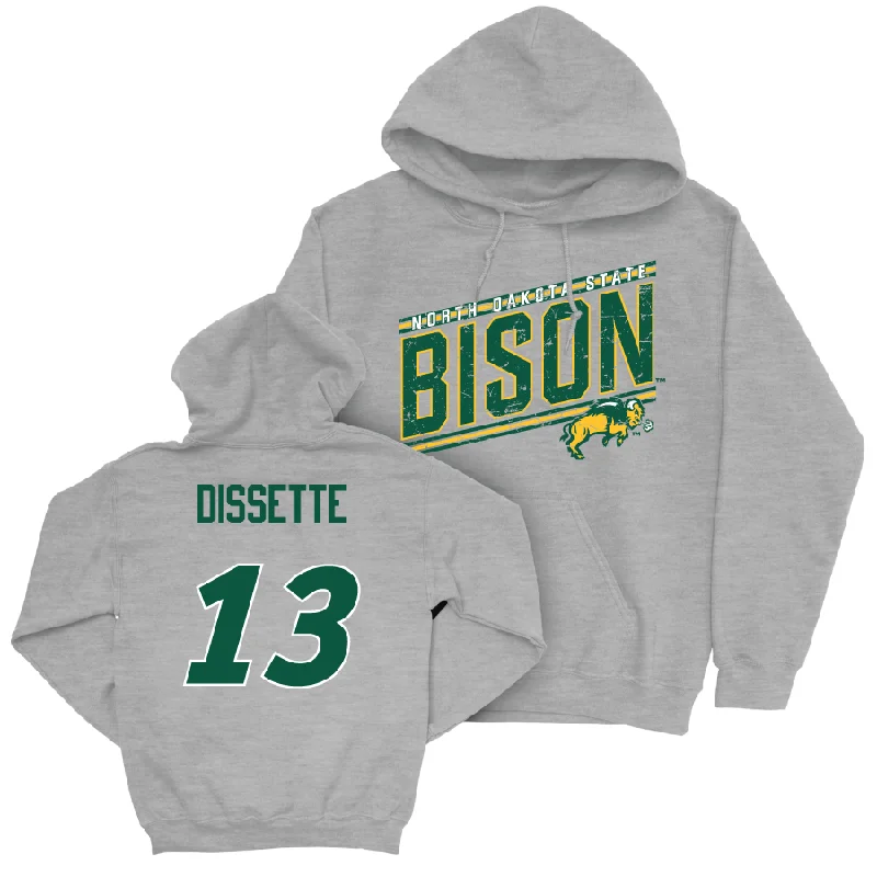 Sport Grey Men's Basketball Vintage Hoodie - Darik Dissette