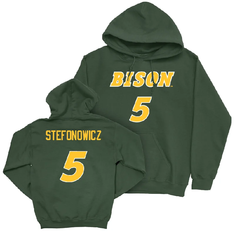 Green Men's Basketball Player Hoodie  - Andy Stefonowicz