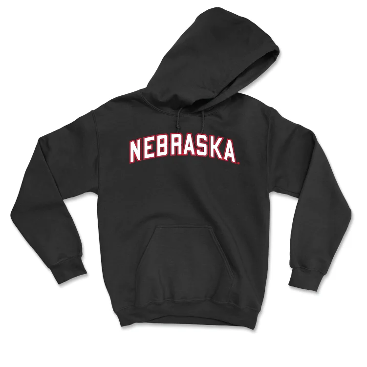 Men's Basketball Black Nebraska Hoodie - Rienk Mast