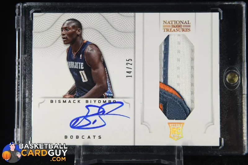 Bismack Biyombo 2012-13 Panini National Treasures Jersey Number Autographs #106 #/25