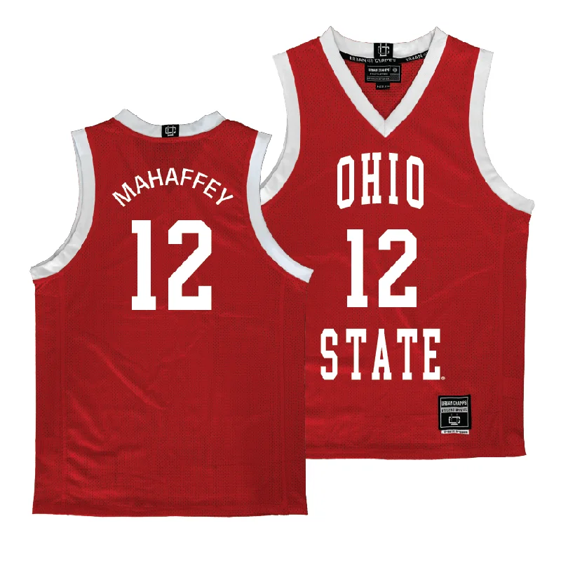 Ohio State Men's Red Basketball Jersey - Evan Mahaffey