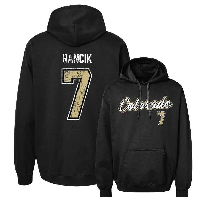 Men's Basketball Black Script Hoodie  - Sebastian Rancik