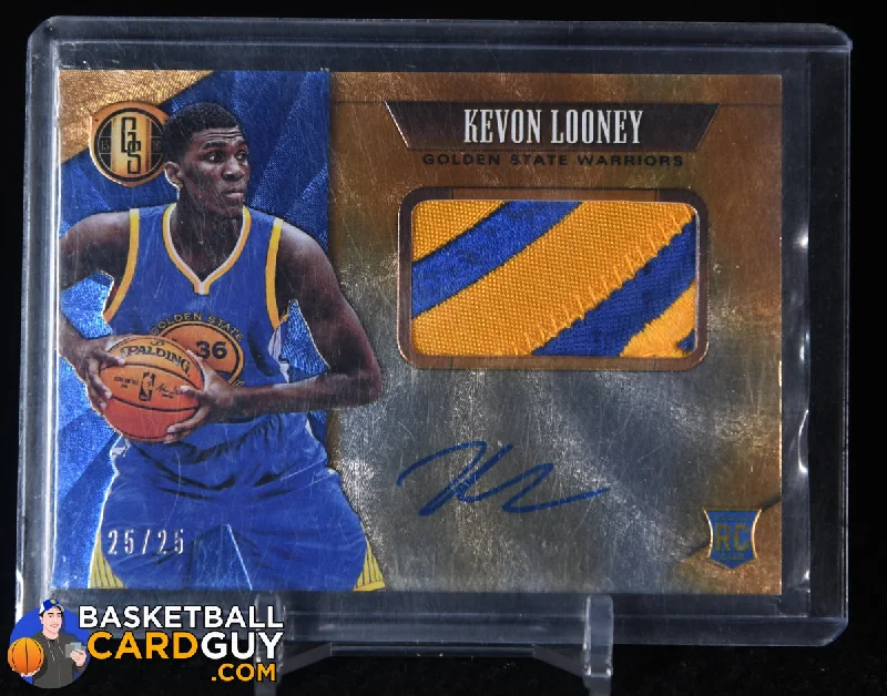 Kevon Looney 2015-16 Panini Gold Standard Rookie Jersey Autographs Prime #220 #/25