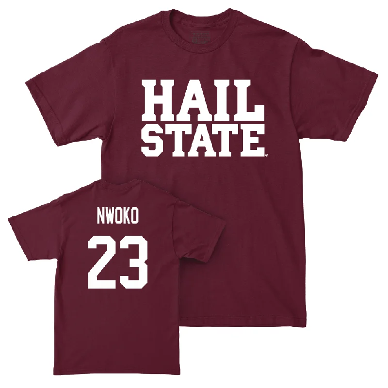 Maroon Men's Basketball Hail Tee  - Michael Nwoko