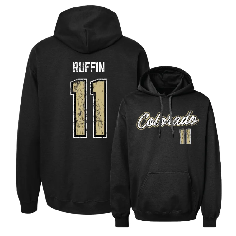 Men's Basketball Black Script Hoodie - Javon Ruffin