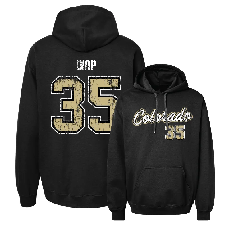 Men's Basketball Black Script Hoodie - Assane Diop