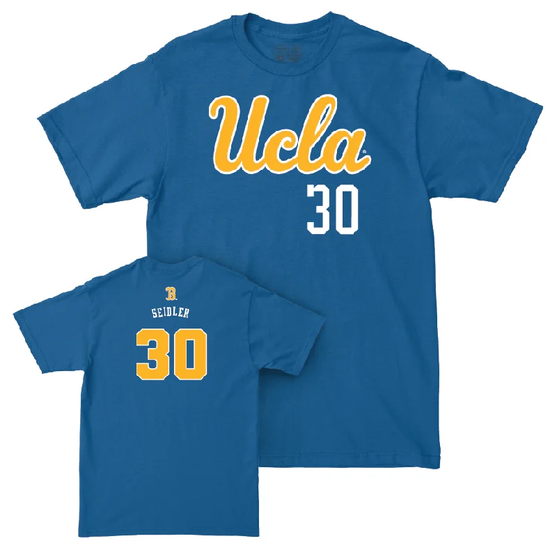 UCLA Men's Basketball Blue Script Tee - Jack Seidler