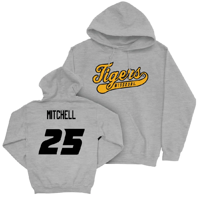 Sport Grey Men's Basketball Script Hoodie  - Mark Mitchell