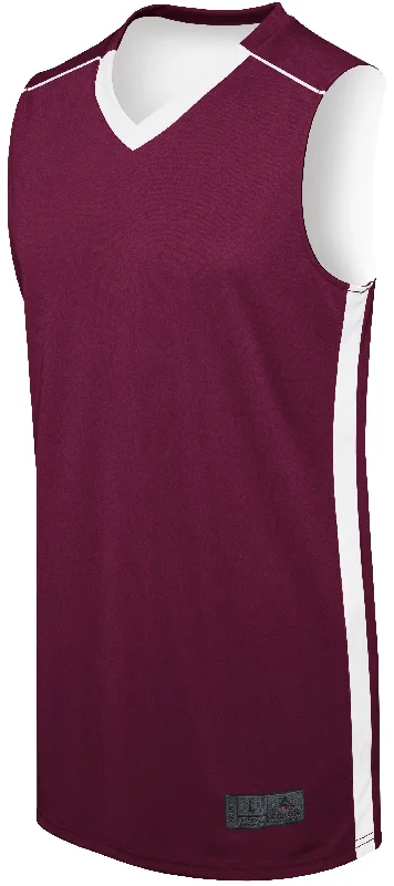 Maroon/ White