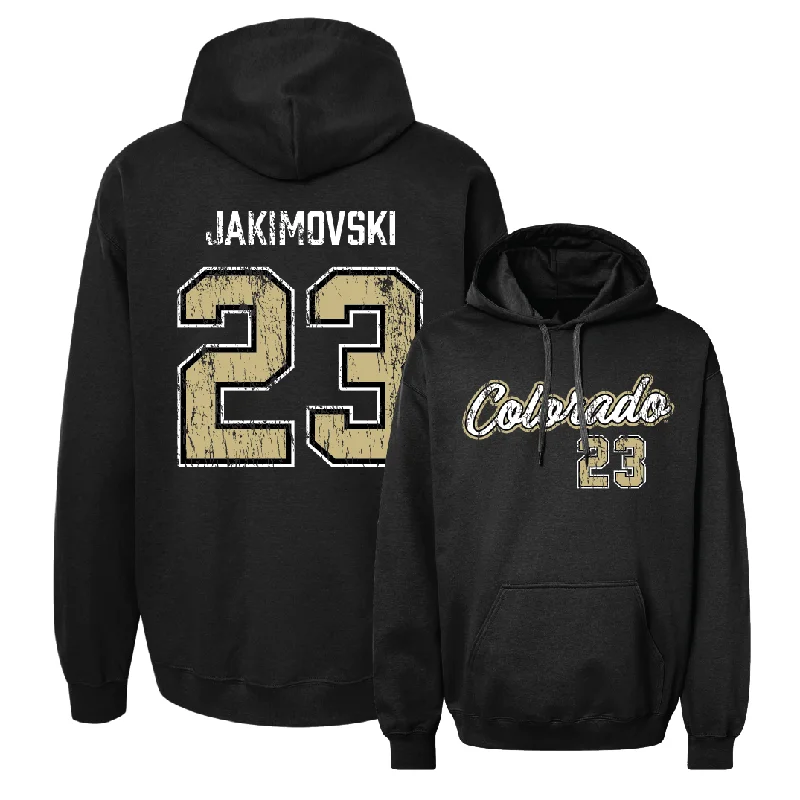 Men's Basketball Black Script Hoodie  - Andrej Jakimovski