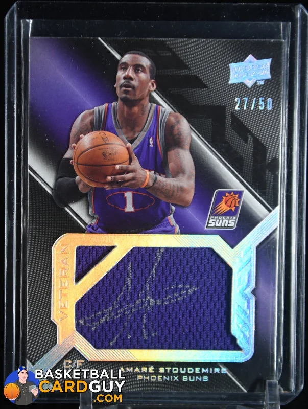 Amare Stoudemire 2008-09 UD Black Veteran Signed Jersey Pieces #SPVAS #/50