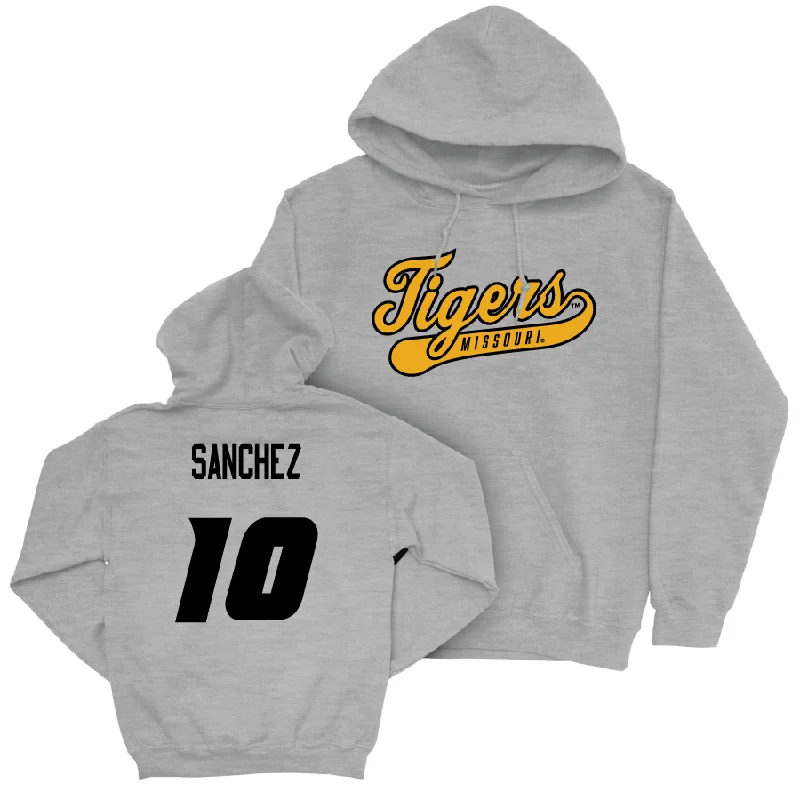 Sport Grey Men's Basketball Script Hoodie  - Jeremy Sanchez