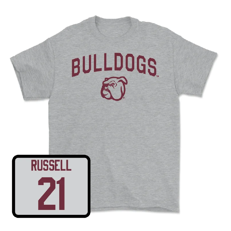 Sport Grey Men's Basketball Bulldogs Tee  - MJ Russell