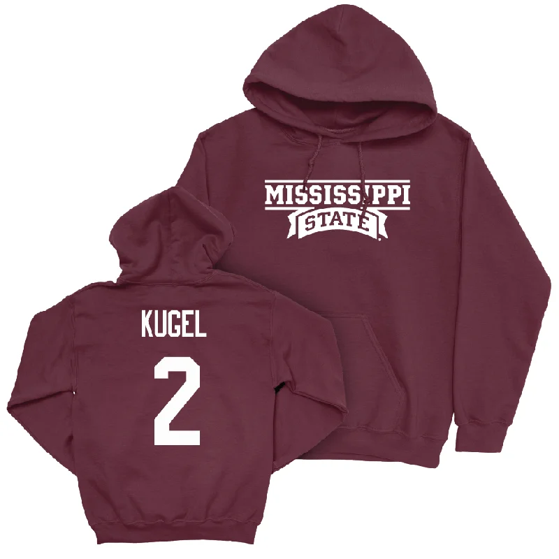 Maroon Men's Basketball Team Hoodie  - Riley Kugel