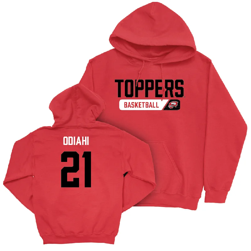 WKU Men's Basketball Red Staple Hoodie   - Leeroy Odiahi