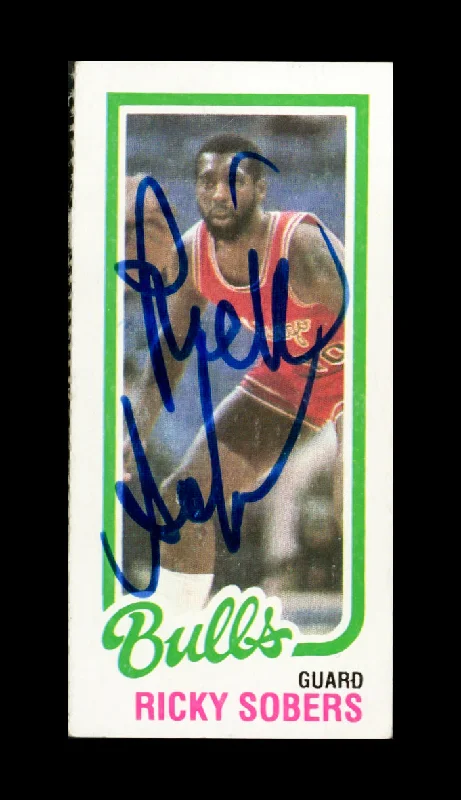 Ricky Sobers Autographed 1980-81 Topps Card #49 Chicago Bulls