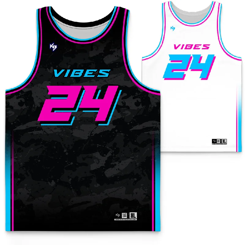 Vibes Custom Basketball Jersey (Home + Away)