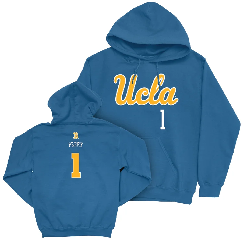 UCLA Men's Basketball Blue Script Hoodie  - Trent Perry