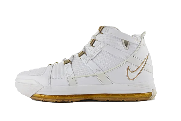 Nike LeBron 3 'White/Gold"