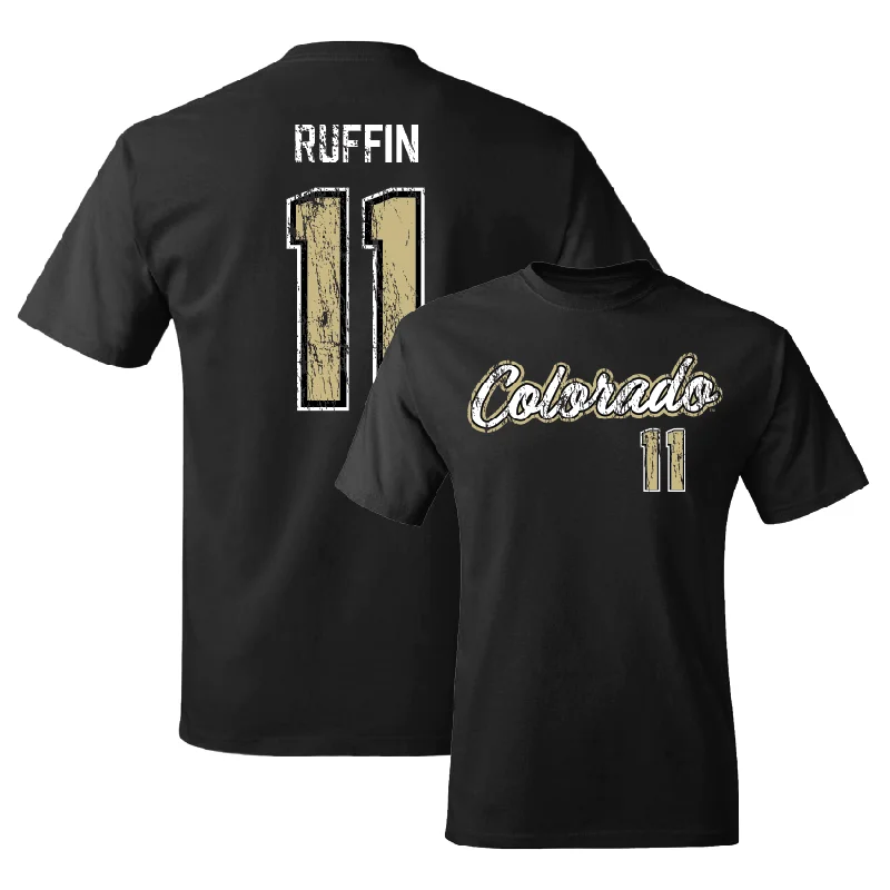 Men's Basketball Black Script Tee - Javon Ruffin