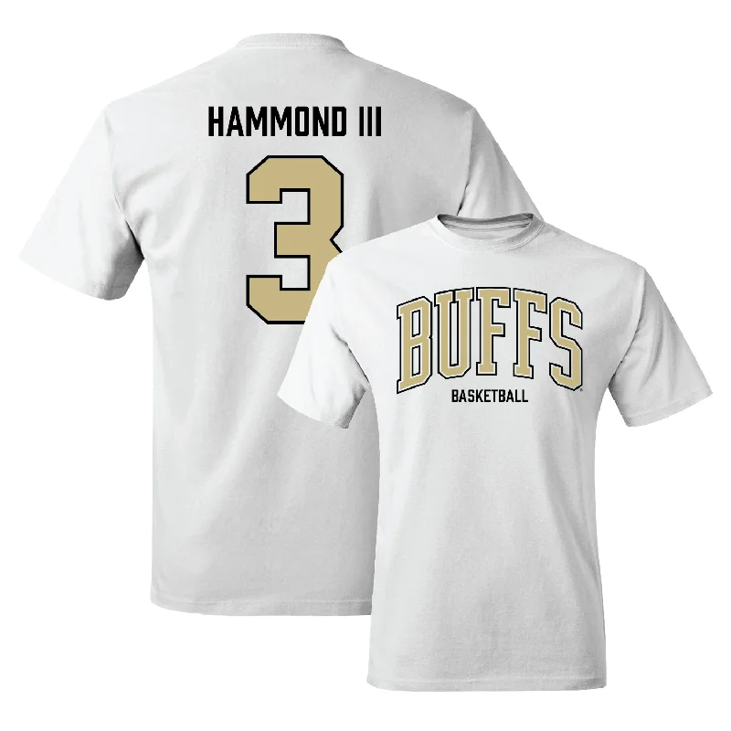 Men's Basketball White Arch Tee - Julian Hammond III