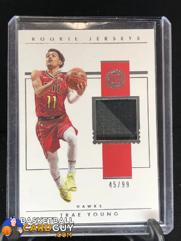 Trae Young 2018-19 Panini Encased Rookie Jerseys #/99