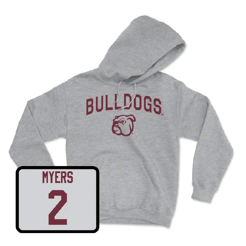 Sport Grey Men's Basketball Bulldogs Hoodie - Adrian Myers