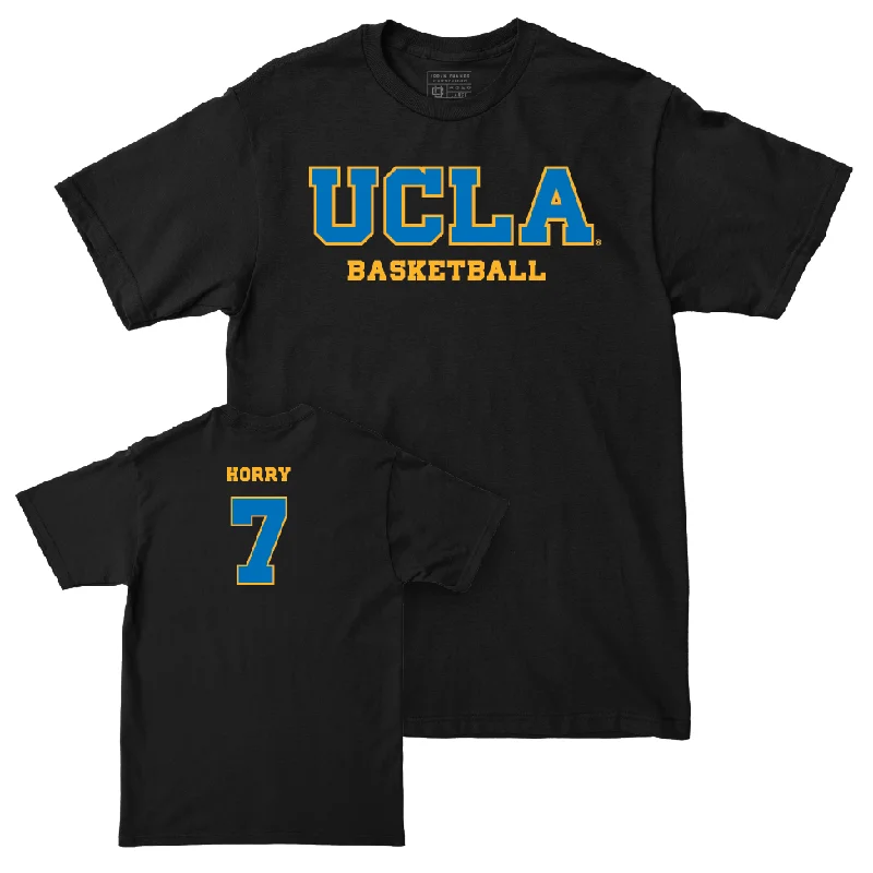 UCLA Men's Basketball Black Wordmark Tee  - Christian Horry