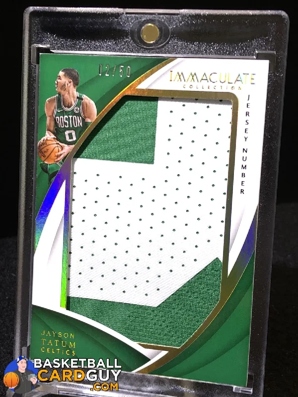 Jayson Tatum 2017-18 Immaculate Jersey Numbers Patch #/50 RC