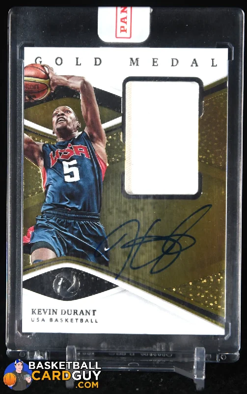 Kevin Durant 2019-20 Panini Opulence Gold Medal USA Jersey Autographs #/79