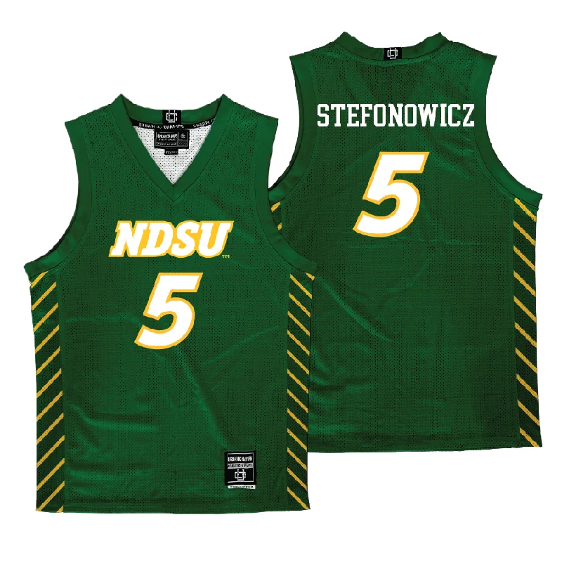 NDSU Men's Basketball Green Jersey  - Andy Stefonowicz