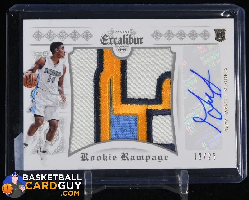 Gary Harris 2014-15 Panini Excalibur Rookie Rampage Autograph Jerseys Prime #11 #/25