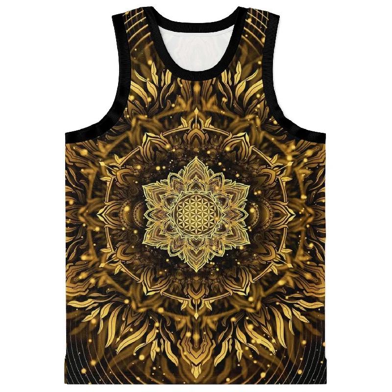 Golden mandala Basketball Jersey