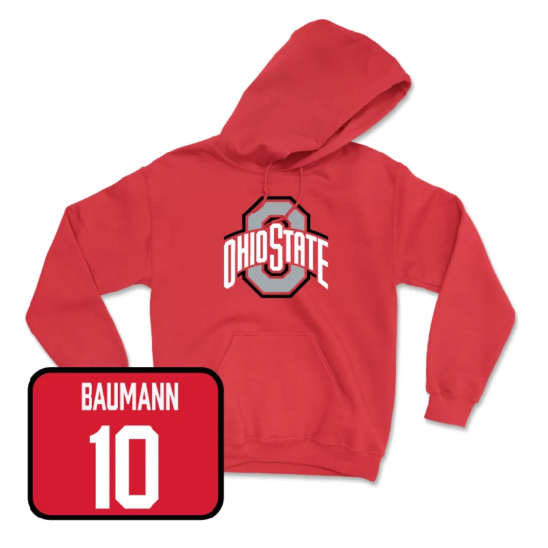 Red Men's Basketball Team Hoodie - Colby Baumann