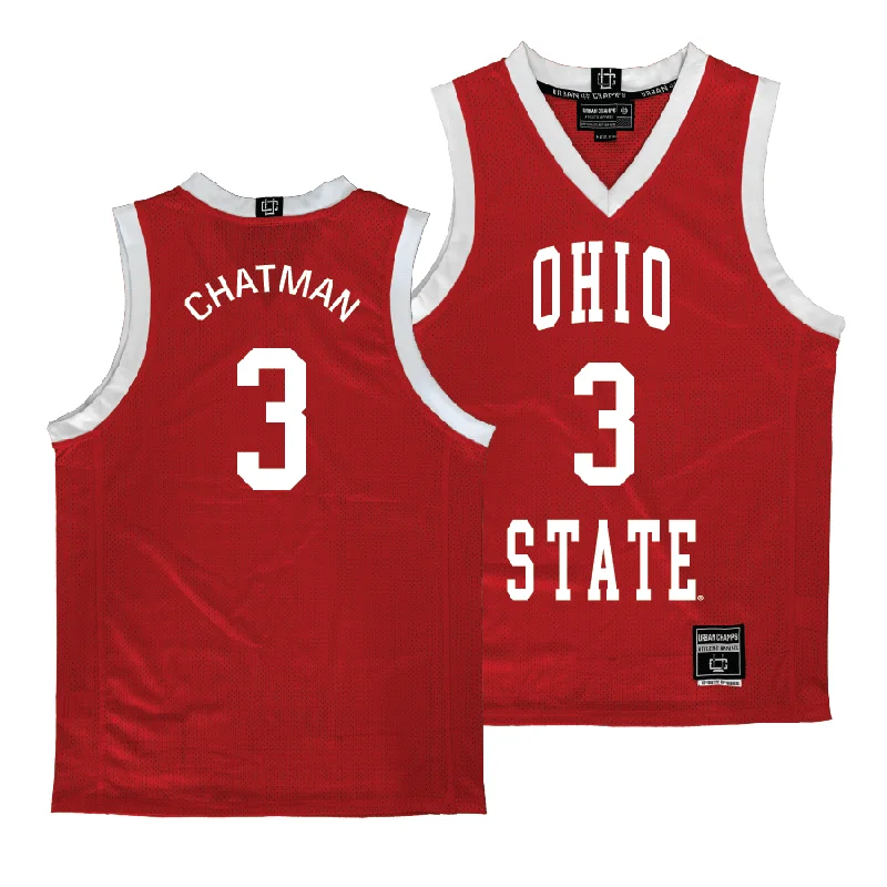 Ohio State Men's Red Basketball Jersey - Taison Chatman