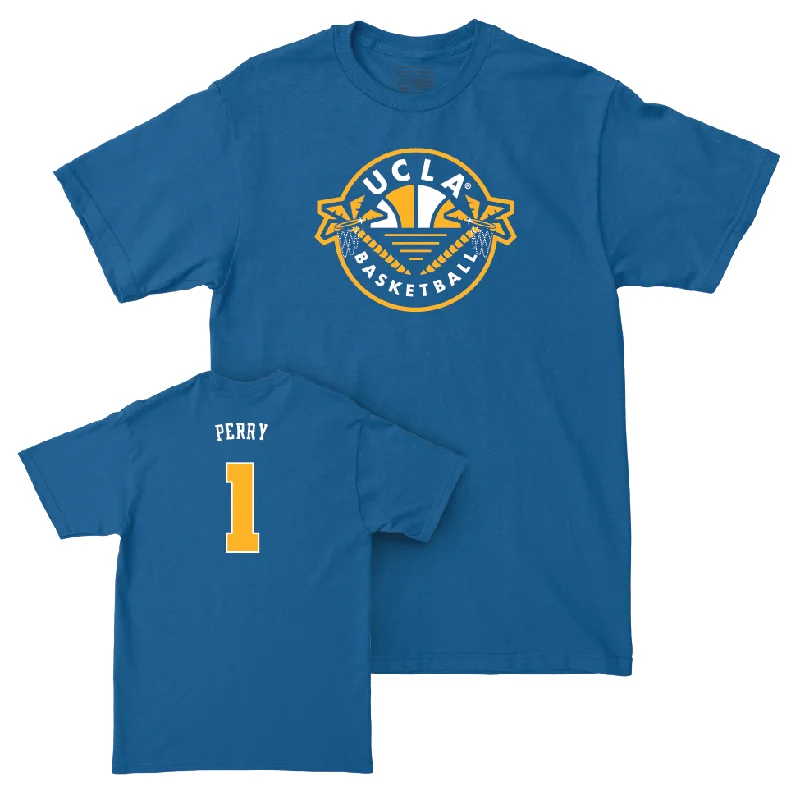 UCLA Men's Basketball Blue Palm Tree Tee  - Trent Perry