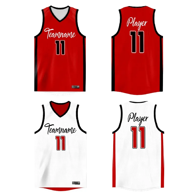 Custom Reversible Mesh Basketball Jersey Personalized Double Side Tops