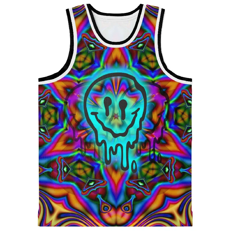 Trippy Moji Melt Basketball Jersey