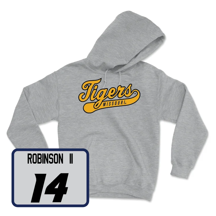 Sport Grey Men's Basketball Script Hoodie - Anthony Robinson II