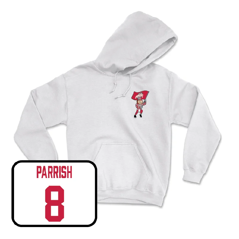 Men's Basketball White Brutus Hoodie - Micah Parrish